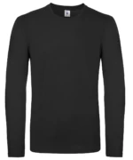 B&C #E150 Long Sleeve Black