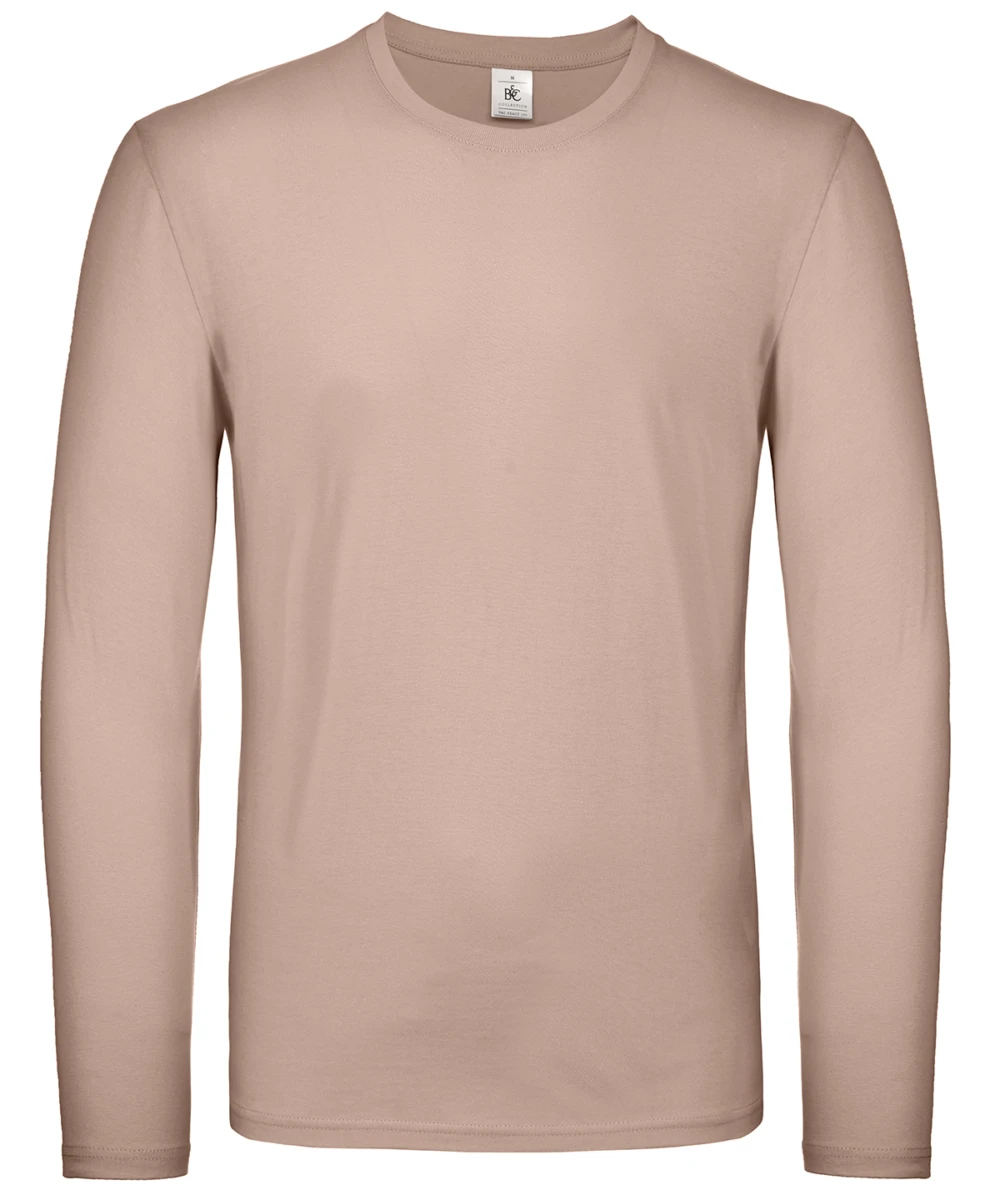 B&C #E150 Long Sleeve Millennial Pink