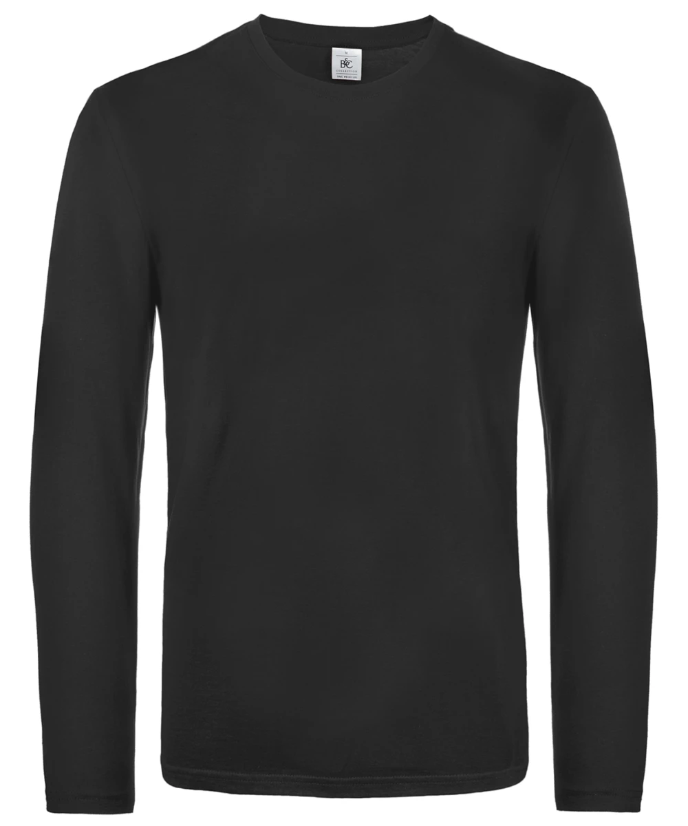 B&C #E190 Long Sleeve Black