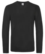 B&C #E190 Long Sleeve Black