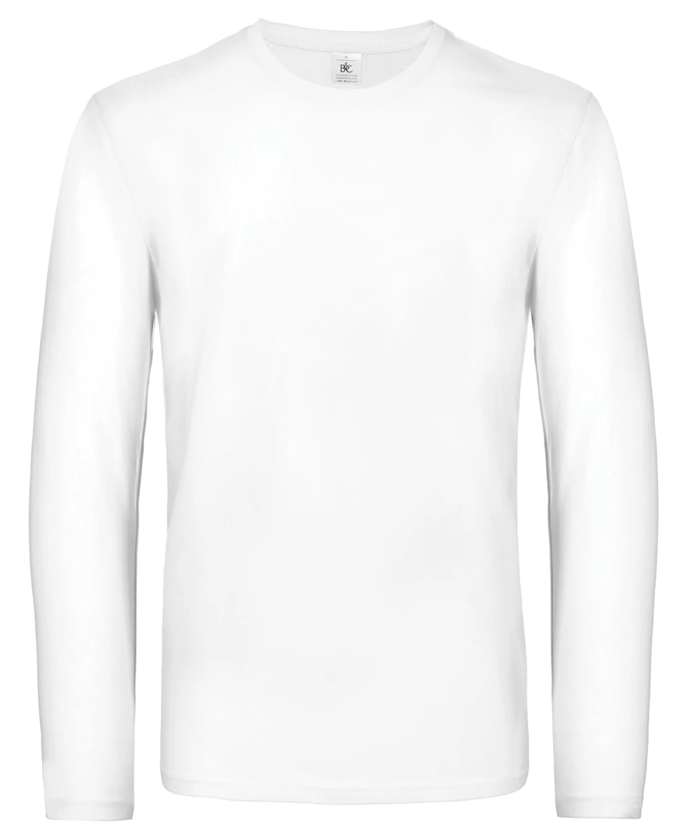 B&C #E190 Long Sleeve White