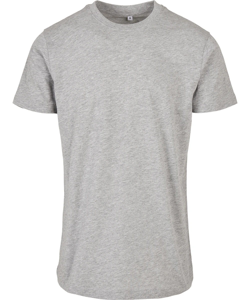 Basic Round Neck Tee Heather Grey