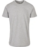 Basic Round Neck Tee Heather Grey