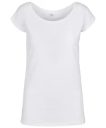 Women's Wide Neck Tee White