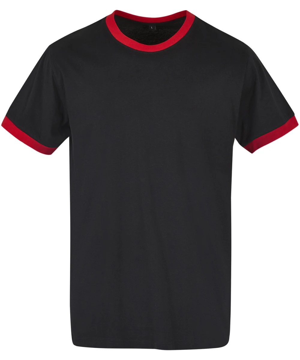 Ringer Tee Black City Red