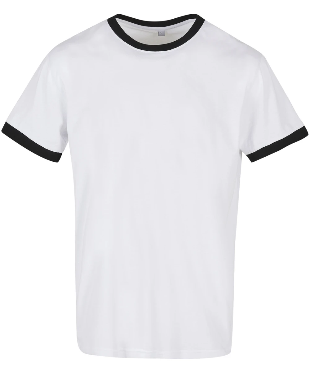 Ringer Tee White Black