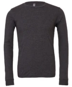 Unisex Jersey Long Sleeve Tee Dark Grey Heather