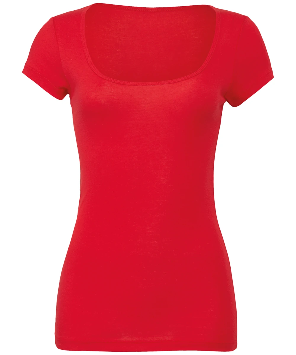 Sheer Mini Rib Scoop Neck T-Shirt BE056_LS00_Raladeal2