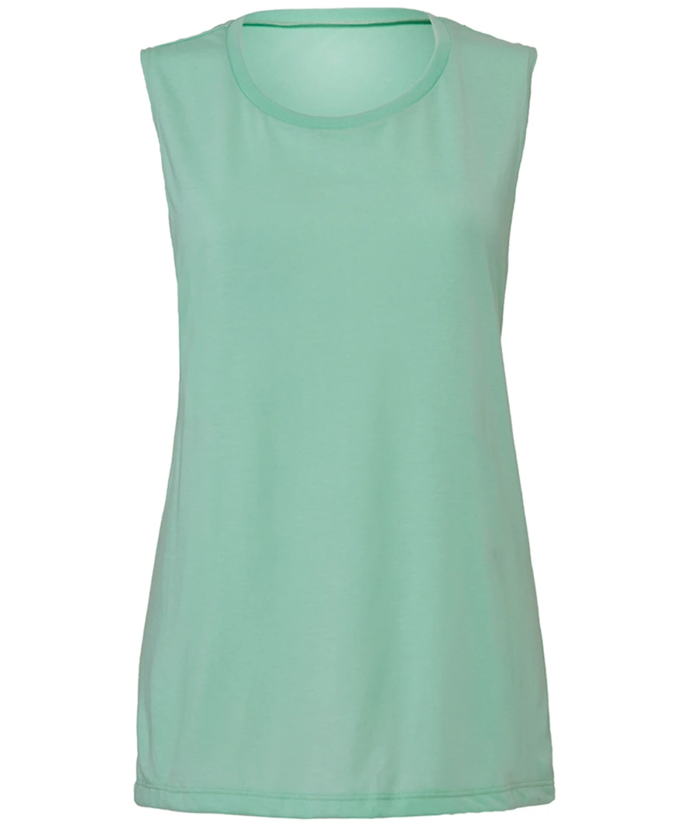 Flowy Scoop Muscle T-Shirt Mint