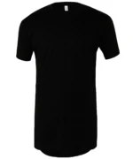 Unisex Long Body Urban T-Shirt Black