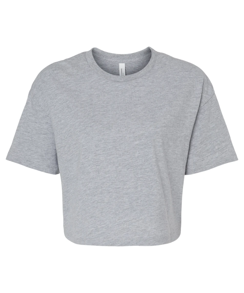 Women?s Jersey Crop Tee Athletic Heather