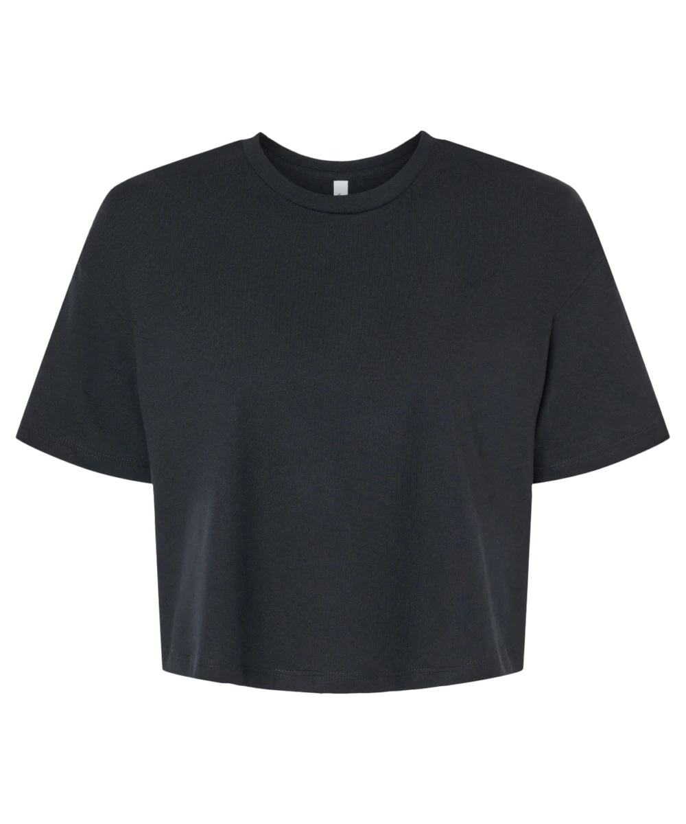 Women?s Jersey Crop Tee Black