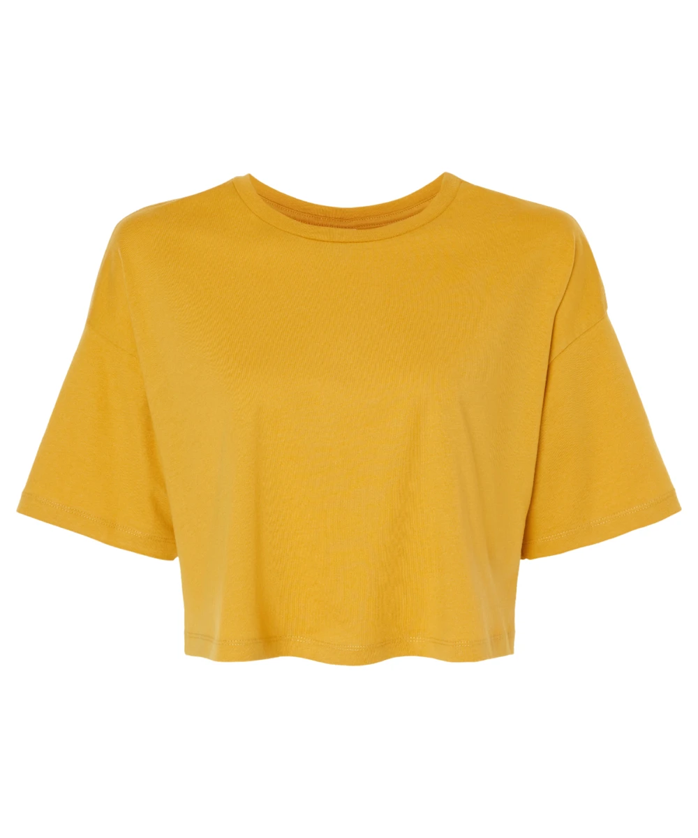 Women?s Jersey Crop Tee Mustard