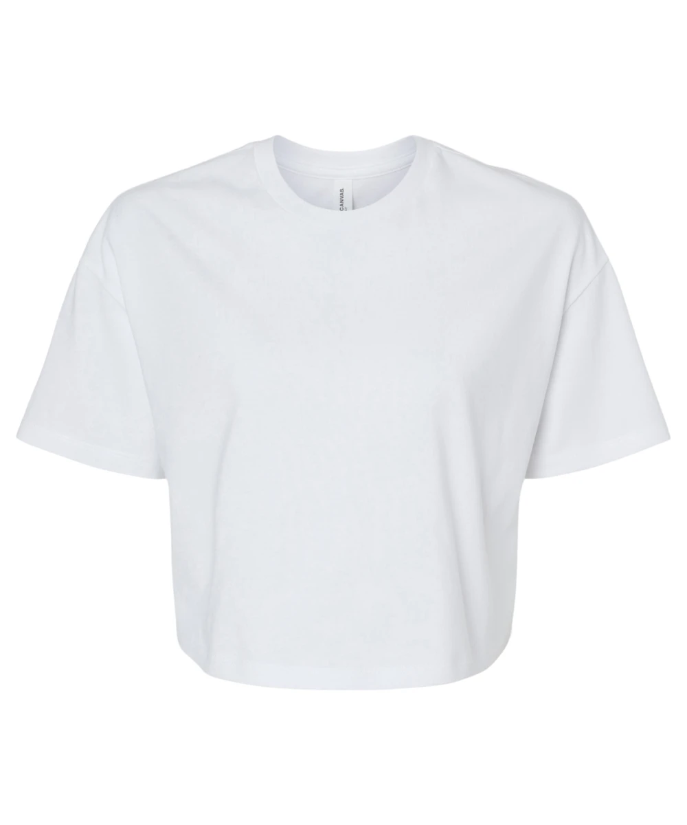 Women?s Jersey Crop Tee White