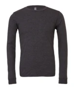 Unisex Heather CVC Long Sleeve T-Shirt Dark Grey Heather