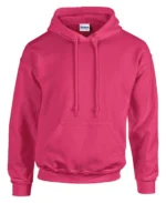 Heavy Blendâ„¢ Hooded Sweatshirt - Heliconia, S gd057_heliconia_ft