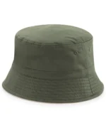 Reversible Bucket Hat Olive Green Stone