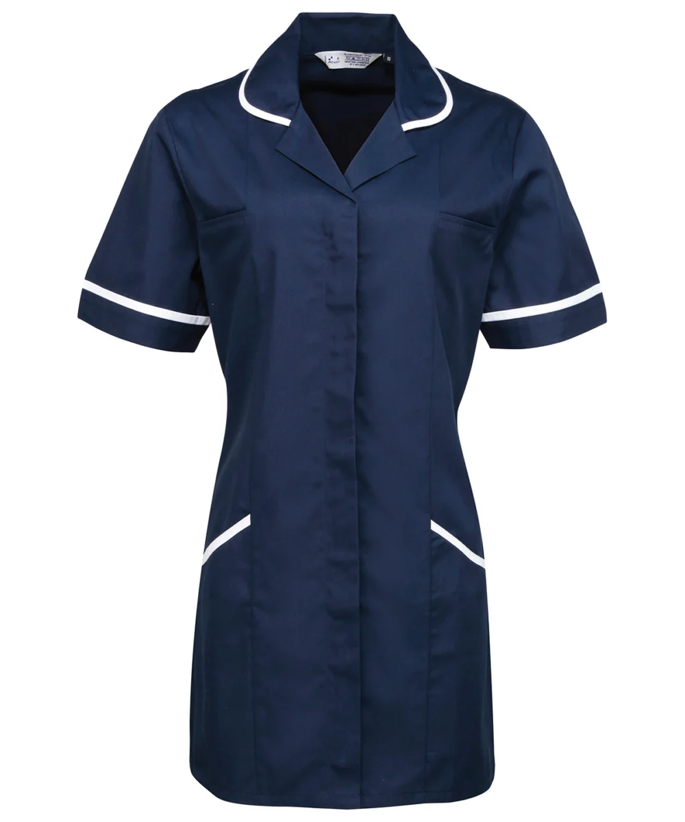 Vitality Healthcare Tunic Navy White