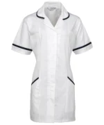 Vitality Healthcare Tunic White Navy