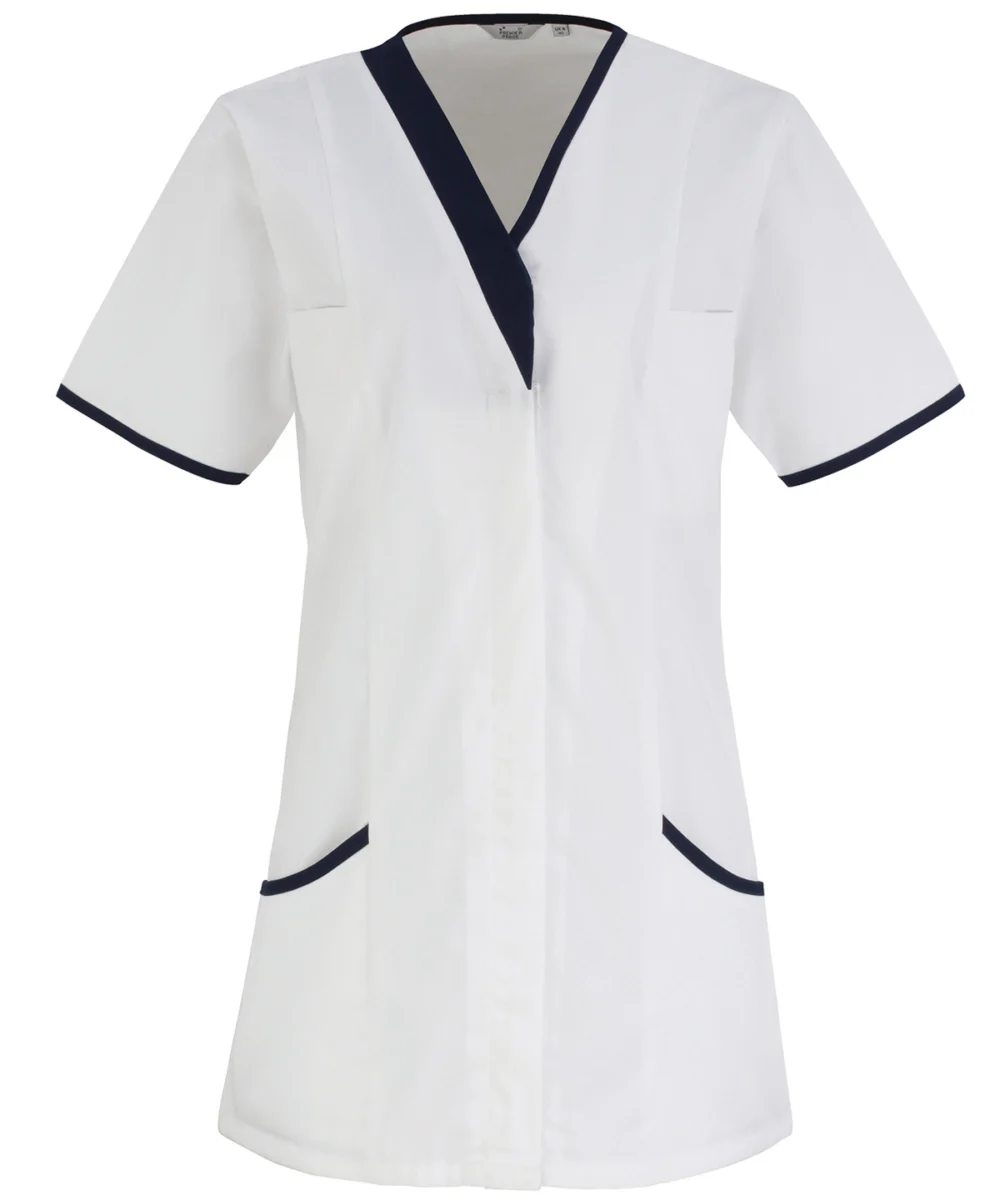 Daisy Healthcare Tunic White Navy