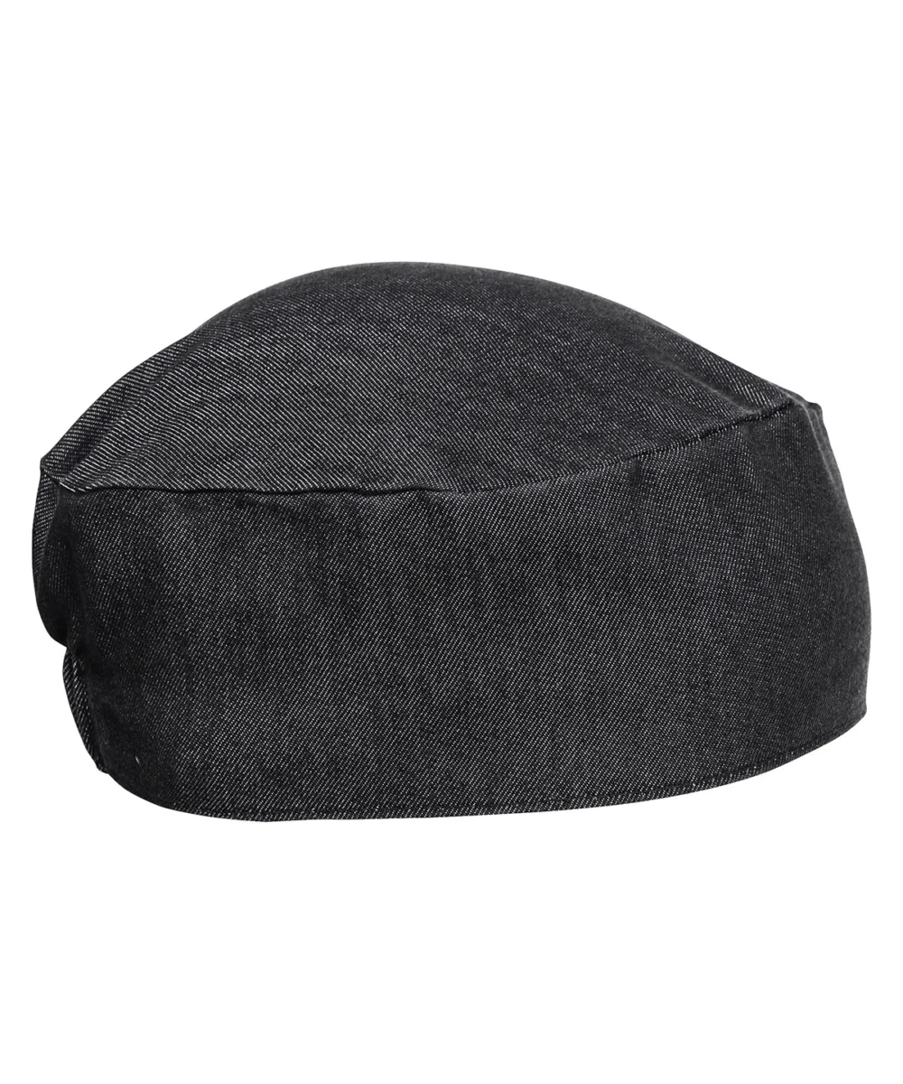 Chef's Skull Cap Black Denim