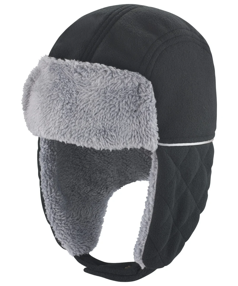 Ocean Trapper Hat Black Grey
