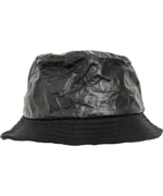 Crinkled Paper Bucket Hat (5003CP) Black