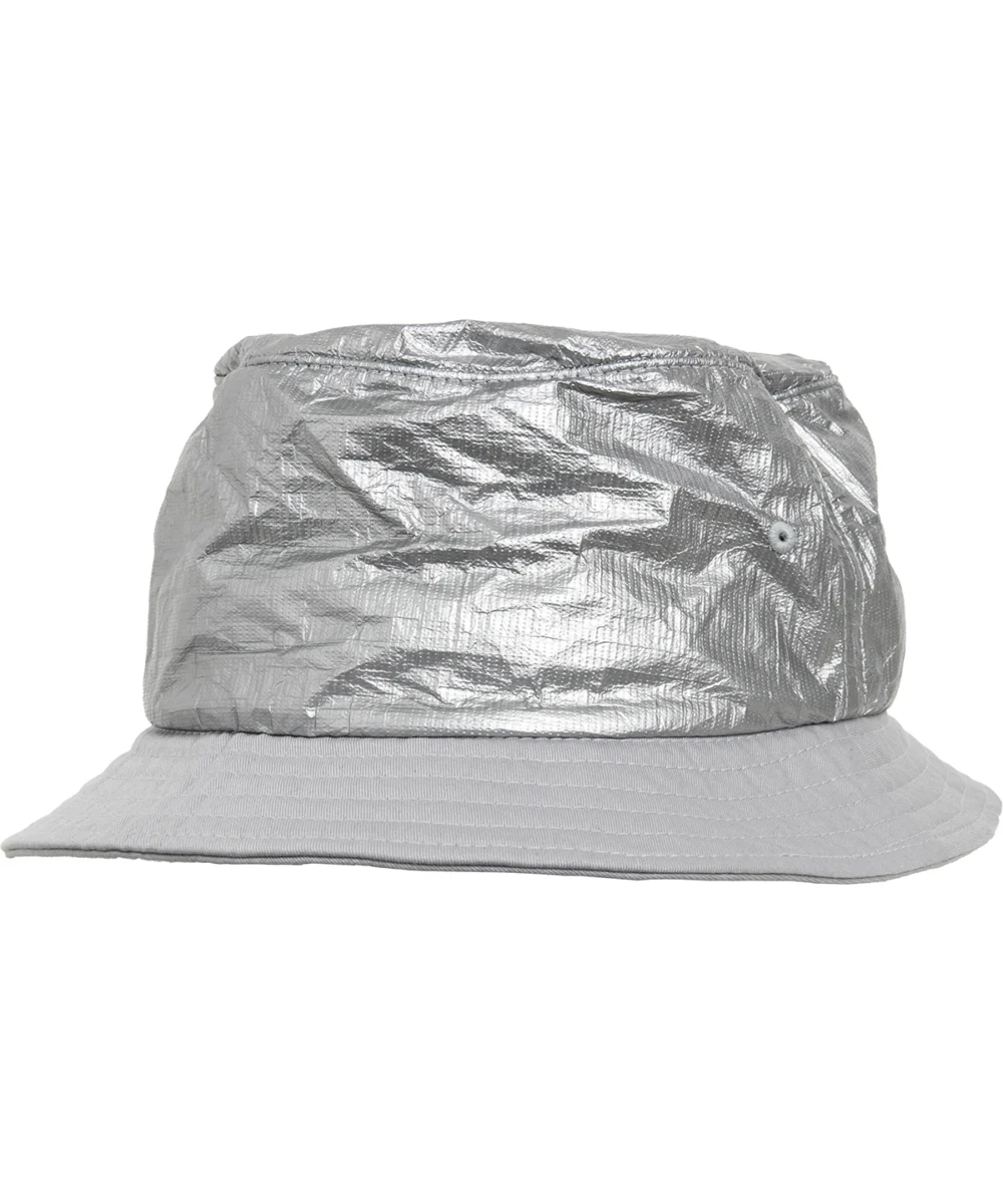 Crinkled Paper Bucket Hat (5003CP) Silver