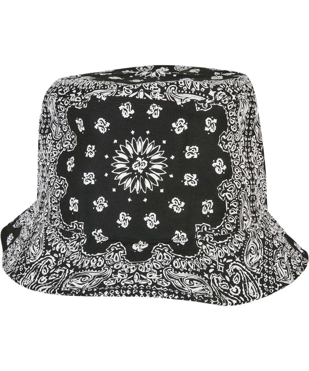 Bandana Print Bucket Hat (5003BP) Black