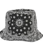 Bandana Print Bucket Hat (5003BP) Black