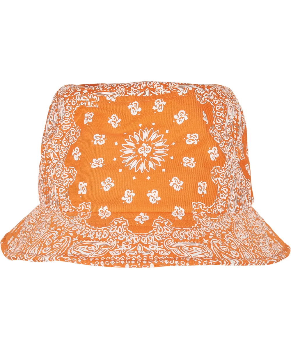 Bandana Print Bucket Hat (5003BP) Orange