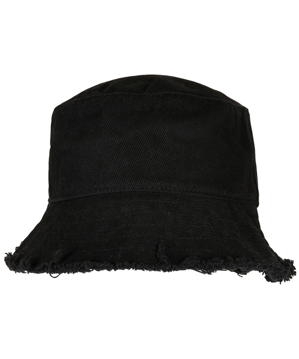 Open Edge Bucket Hat Black