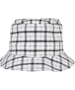 Check Bucket Hat (5003C) White Grey