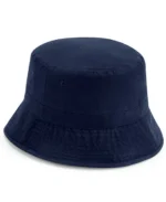 Navy Recycled bucket hat, stylish and sustainable