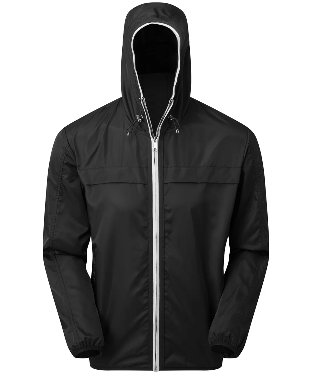 Men's Lightweight Shell Jacket Black White