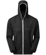 Men's Lightweight Shell Jacket Black White