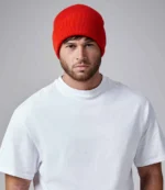 Knitted cuffed beanie, available in many colours