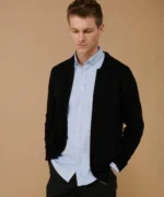 Unisex Zip-through Cardigan - Black, XXS hb718_black_ft
