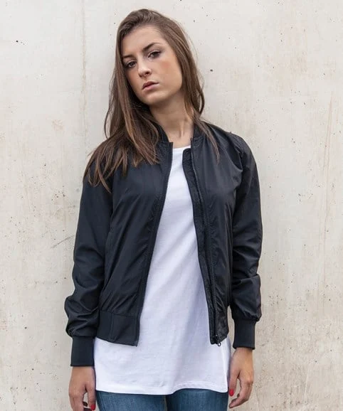 Women's Nylon Bomber Jacket by044_ls00_20253