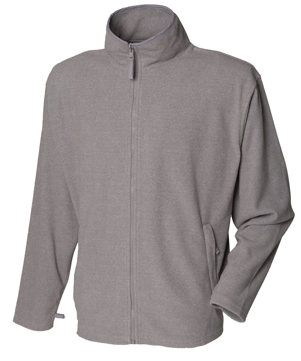 Microfleece Jacket - Heather Grey, S hb850_heathergrey_ft2