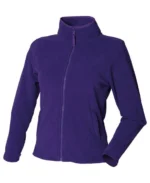 Women's Microfleece Jacket - Purple, S hb851_purple_ft