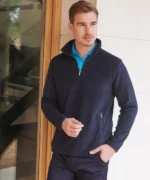 ¼ Zip Microfleece Jacket Black hb858_ls00_20253