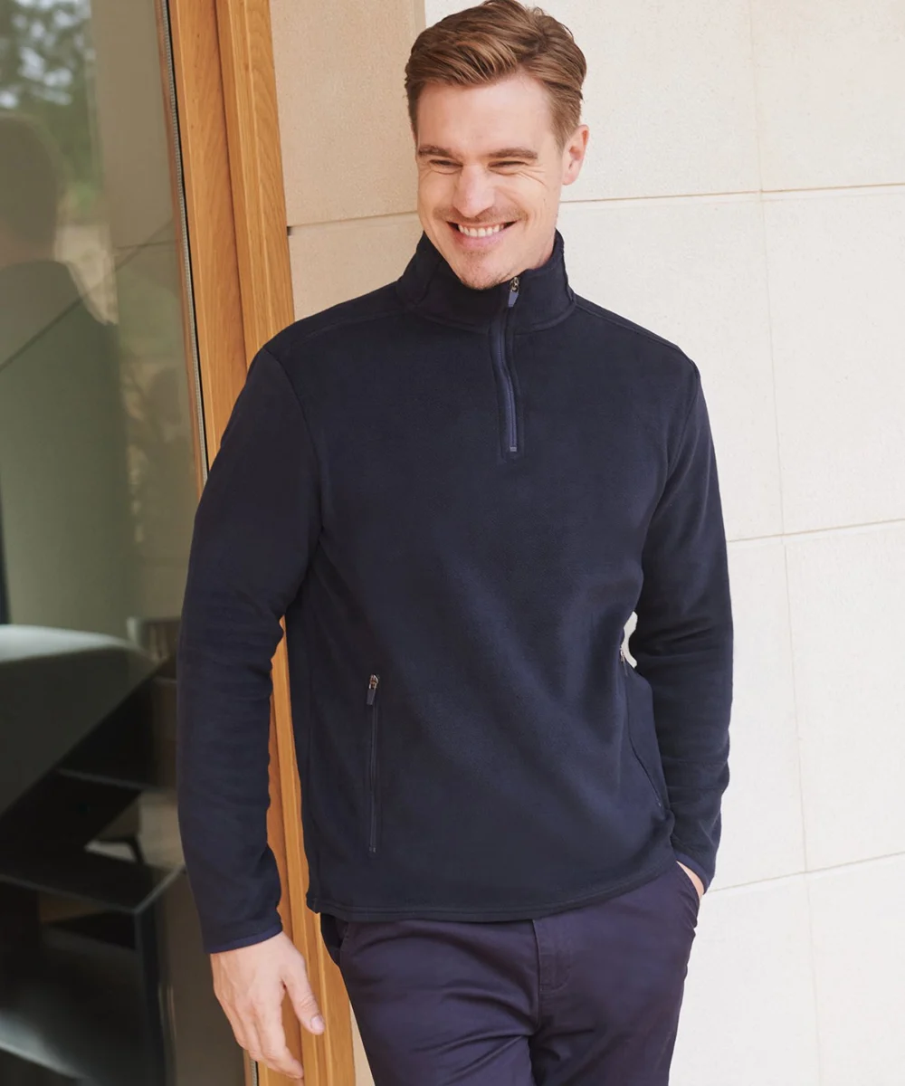 ¼ Zip Microfleece Jacket - Navy, XS hb858_ls01_20253