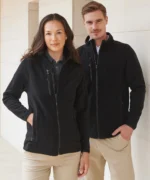 Recycled Polyester Microfleece Jacket - Navy hb860_ls04_20253