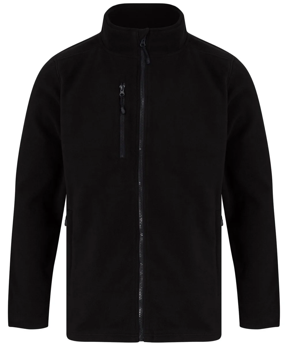 Recycled Polyester Microfleece Jacket - Black hb860_ls20_20252