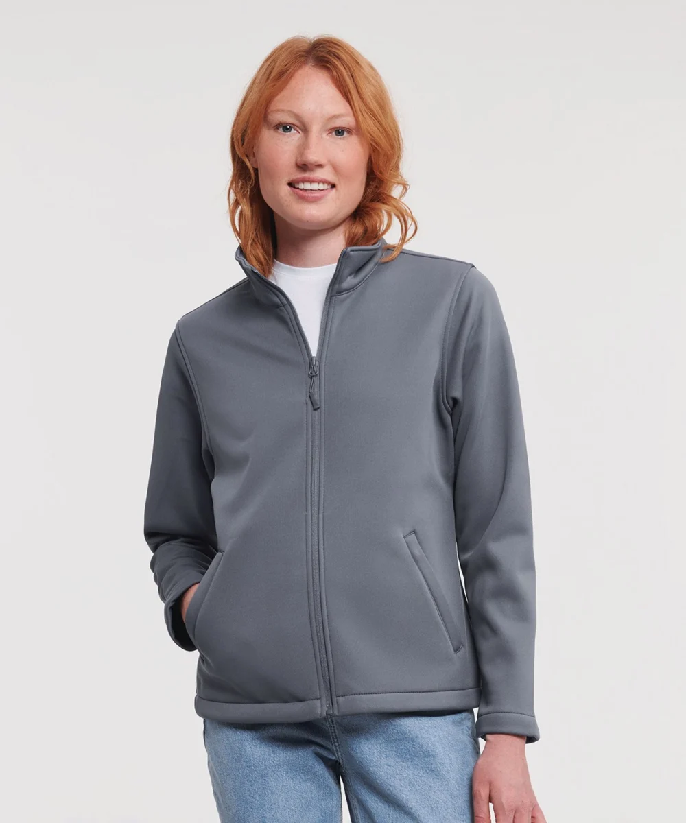 Women's Smart Softshell Jacket - Convoy Grey j040f_ls03_20253