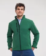 Softshell Mens Jacket - Bottle Green, XS