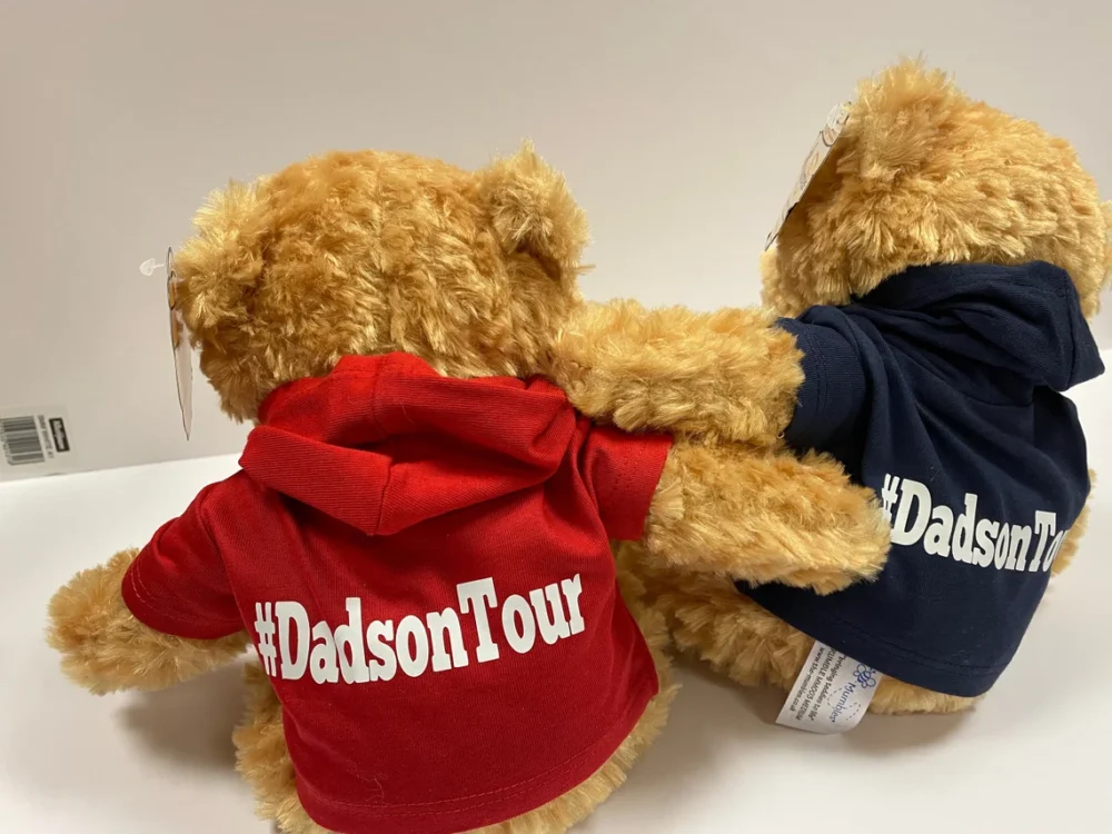 Personalised teddy bear, corporate gift, leavers gift