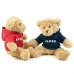 Personalised teddy bear, corporate gift, leavers gift